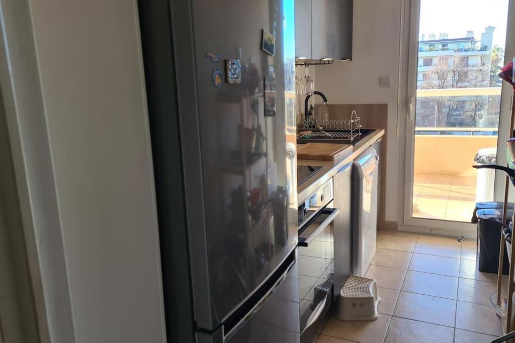 Appartement Vue Mer Sur Les Hauteurs De Nice Exteriör bild